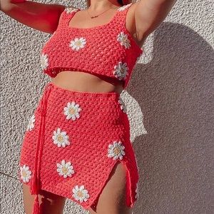 Crochet two piece set! Top and skirt